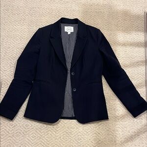 1901 Navy Tailored Two-Button Blazer
